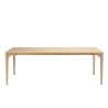 MAXENCE Rectangular Dining Table 220x100cm Natural with Solid Oak Legs