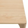 MAXENCE Rectangular Dining Table 220x100cm Natural with Solid Oak Legs