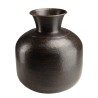 Vase HONORE en aluminium cuivre noir antique martelé