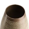 Vase alu HONORE 40cmx70cm vert vieilli motifs arabesques
