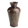 Vase HONORE en aluminium cuivre foncé patine antique