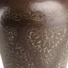 Vase HONORE en aluminium cuivre foncé patine antique