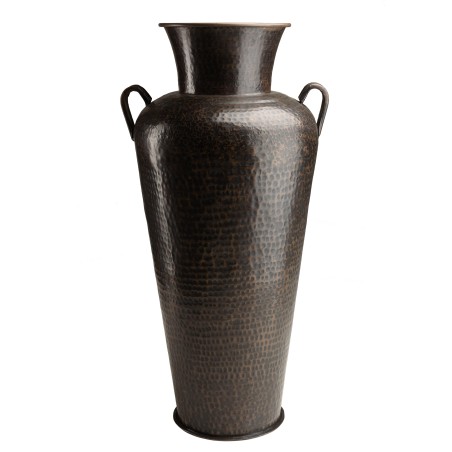 Vase alu HONORE 45cm cuivre noir antique