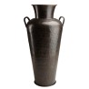 HONORE Aluminium Vase with Handles - L45cm H1m - Antique Black Copper