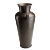 HONORE Aluminium Vase with Handles - L45cm H1m - Antique Black Copper