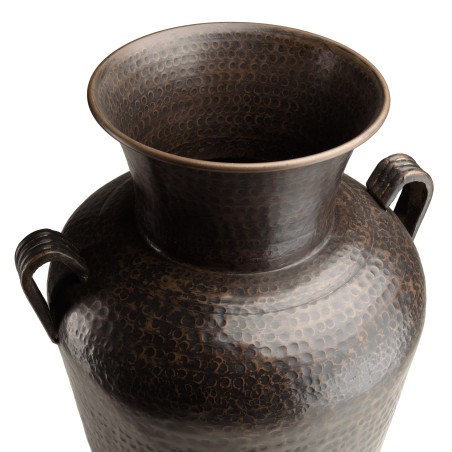 Vase alu HONORE 45cm cuivre noir antique