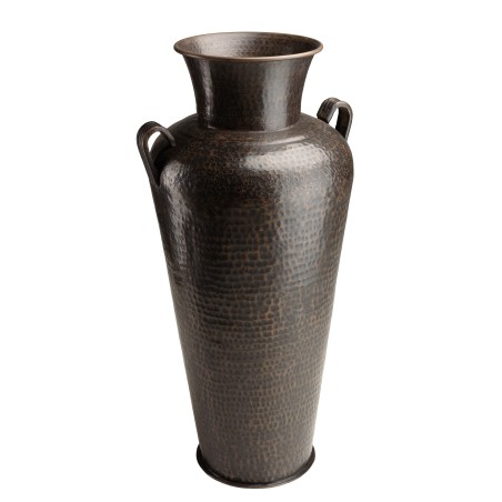 Vase alu HONORE 45cm cuivre noir antique