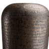 Vase alu HONORE 30cmx85cm cuivre noir antique
