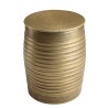 HONORE Aluminium Side Table - Dark Brass Color | L33cm H45cm