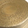 HONORE Aluminium Side Table - Dark Brass Color | L33cm H45cm