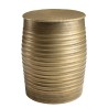 Table d'appoint HONORE alu laiton foncé L33cm H45cm