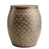 Table d'appoint HONORE en aluminium marron antique