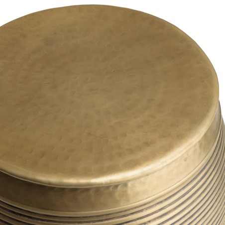 HONORE Aluminium Side Table L40cm H45cm Dark Brass Color