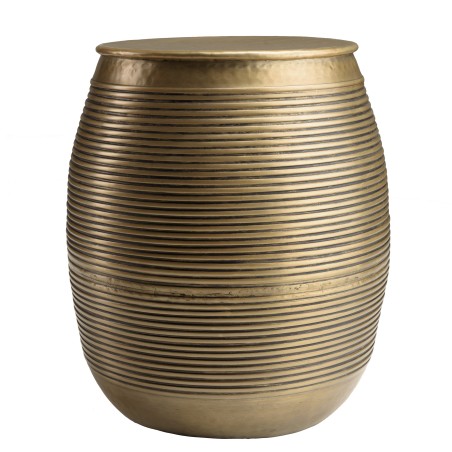 HONORE Aluminium Side Table L40cm H45cm Dark Brass Color