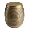 HONORE Aluminium Side Table L40cm H45cm Dark Brass Color