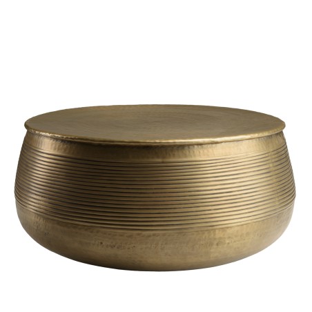 HONORE Round Aluminium Coffee Table 70 x 70 cm - Dark Brass Color