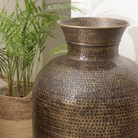 Vase HONORE en aluminium - L53cm H75cm - Laiton noir antique