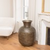 Vase HONORE en aluminium - L53cm H75cm - Laiton noir antique