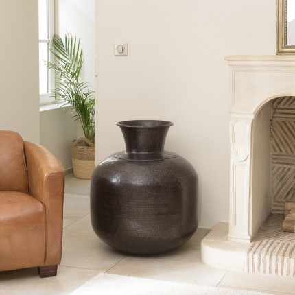 HONORE Aluminium Vase - Antique Black Copper - L60cm x H70cm