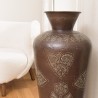 HONORE Aluminium Vase L40cm H85cm Dark Copper