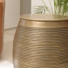 HONORE Aluminium Side Table L40cm H45cm Dark Brass Color