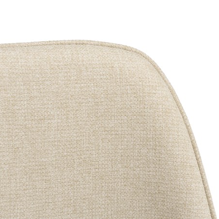 TOM - Set of 2 Ecru Fabric Chairs