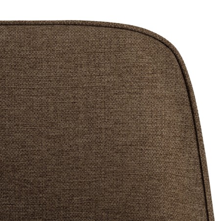 Lot de 2 chaises TOM tissu marron