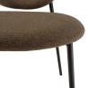 TOM - Set of 2 Brown Fabric Chairs