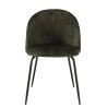 Lot 2 chaises velours vert sapin