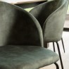 TOM - Set of 2 Pine Green Velvet Chairs | Cozy and Elegant Design