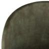 Lot de 2 chaises velours vert sapin TOM