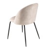 TOM - Set of 2 Beige Velvet Chairs