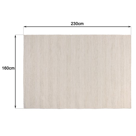 Tapis SACHA 160x230cm laine texturée beige
