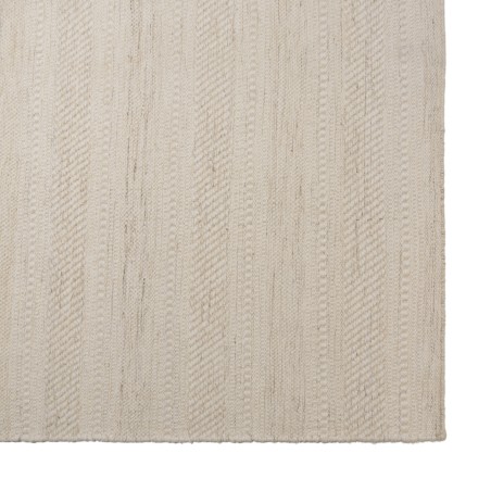 Tapis rectangulaire laine texturée beige 200x290cm