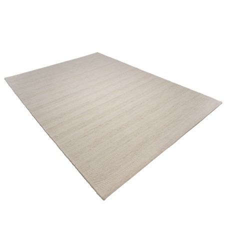SACHA Rectangular Rug 200x290cm Textured Wool in Beige Shades