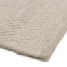 Tapis rectangulaire laine texturée beige 200x290cm