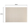 SACHA Rectangular Rug 200x290cm Textured Wool in Beige Shades