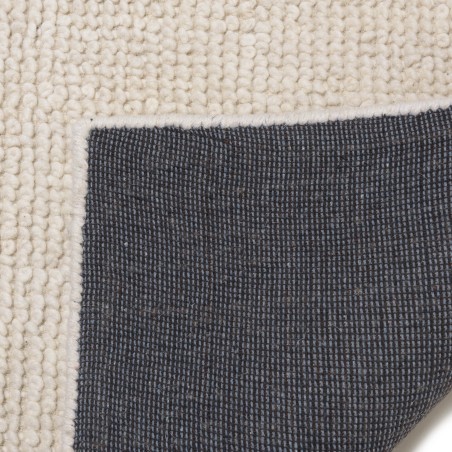 SACHA Rectangular Rug 160x230cm in Looped Wool, Ivory