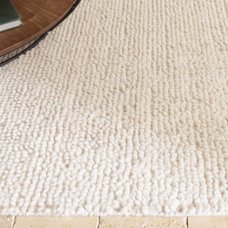 SACHA Rectangular Rug 200x290cm in Looped Wool - Ivory
