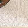 Tapis rectangulaire en laine bouclée 200x290cm - couleur ivoire