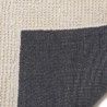 Tapis rectangulaire en laine bouclée 200x290cm - couleur ivoire