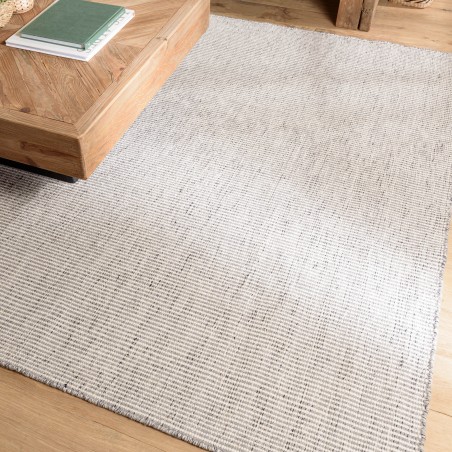 Quentin Rectangular Rug 160x230cm - White/Heather Grey