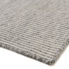 Tapis rectangulaire en laine tissée QUENTIN 160x230cm blanc/gris chiné
