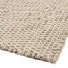 Tapis QUENTIN 160x230cm laine blanc/marron chiné
