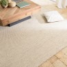 Tapis QUENTIN 160x230cm laine blanc/marron chiné