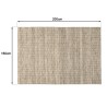 Quentin Rectangular Rug - Woven Wool, White & Khaki, 160x230 cm