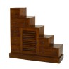 Meuble escalier LORINE en bois Mindi moyen