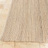 Quentin Rectangular Rug 160x230cm - Jute & Cotton in Sand/Ivory/Black