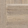 Quentin Rectangular Rug 200x290cm - Jute & Cotton in Sand/Ivory/Black