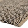 Quentin Rectangular Rug 200x290 cm - Jute & Cotton - Sand & Black